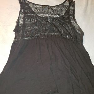 Torrid black lace boho tank size 3